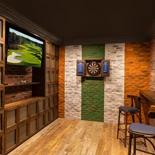 Enjoy a game of darts in our Whiskey locker room