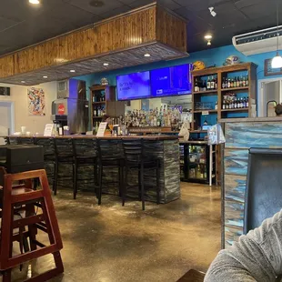 a man sitting at a bar