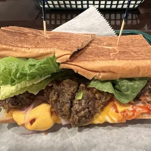 Meatball Cheeseburger! Deliciously different...
