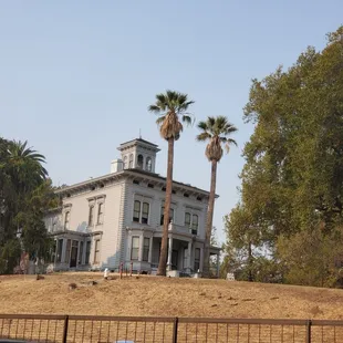 View of John Muir's house from the visitor's center
