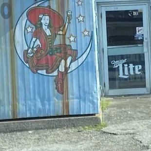 a rusty refrigerator