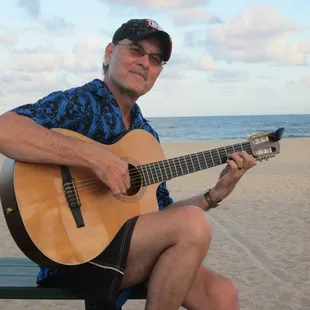 No funner time than practicing at the beach!
