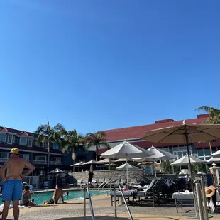 Pool area next to bbq set-up.