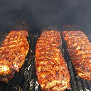 Our smoked out ribs
