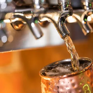 Brew our own in-house Copper Top Ginger Beer

Available by the pint &amp; used in our Mule Drinks