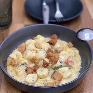 Corn gnocchi