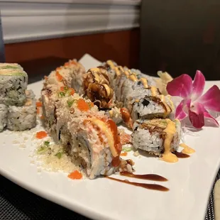 Pikachu roll, Maryland crab roll and I forgot the other.