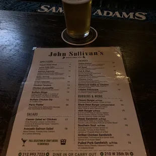 Cold beer and the menu available July &apos;21