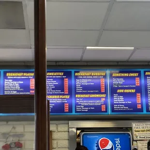 menus and prices