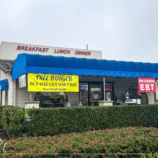 front outside with patio view