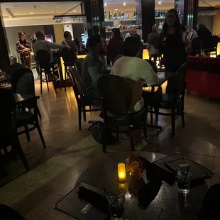 people sitting at tables