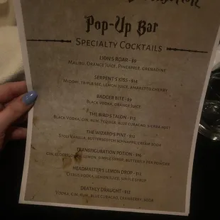 Drink Menu