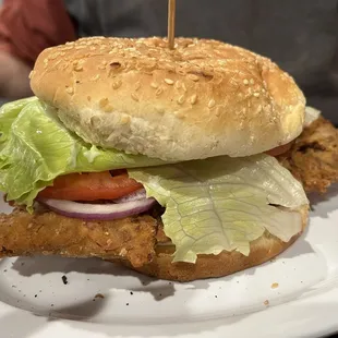 Chicken fried steak sandwich