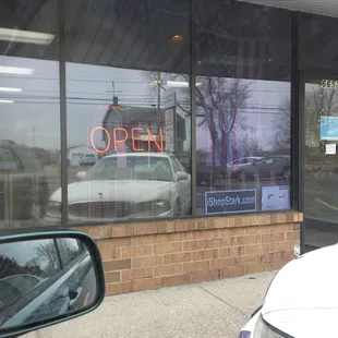 Front of store