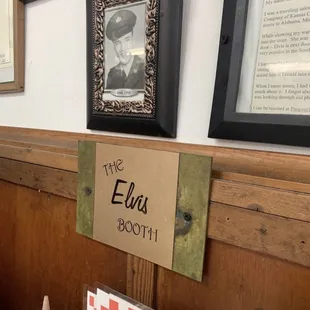 Elvis Presley ate his Dough Burger at this booth!