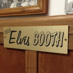 Elvis Presley ate his Dough Burger at this booth!
