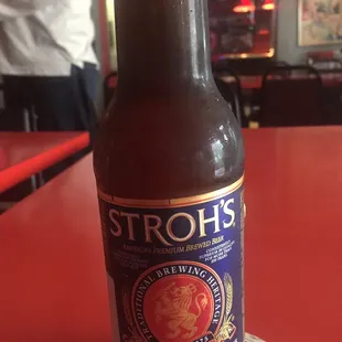 Yes, that&apos;s a Stroh&apos;s. And the Blatz in a can was so cold it burned my throat- in a good way!