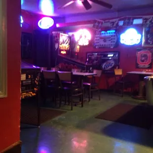 Back room. Pinball, juke box, life.
