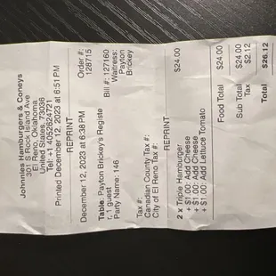 receipt