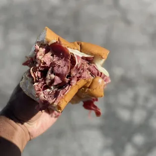Half Pastrami With Swiss