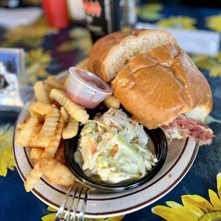 Johnnies's Deluxe Pastrami Plate. Picture doesn't show the generous amount of pastrami inside!  I love this place!