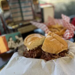Johnnies Hot Pastrami French Dip