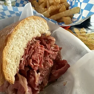 1/2 Hot Pastrami French Dip