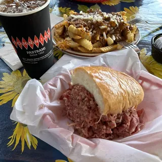 Camila's Chili Fries with 1/2 pastrami