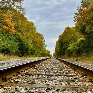 If you cross the tracks headed west on Trabue, turn around