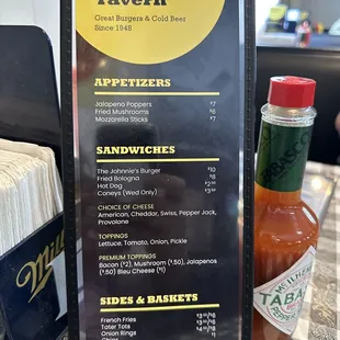 Menu.  Yep. Thats it!