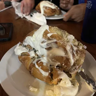 Hot iced Cinnamon roll