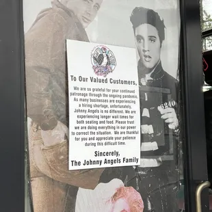 an advertisement for the johnny angel family