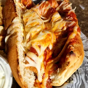Chicken parmesan sub