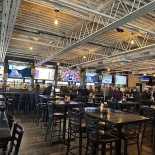 the inside of a restaurant