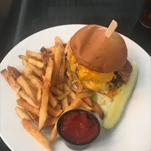 Western bbq burger