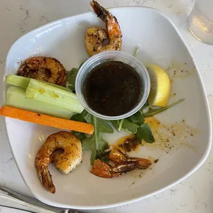 Lakeside grilled shrimp (half eaten)