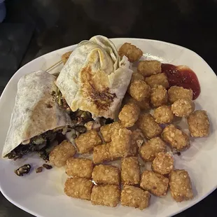 Chicken and Brussels wrap