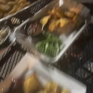 trays of food