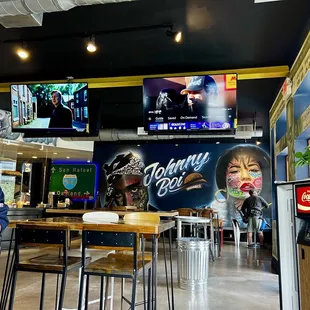 Inside dinning area.