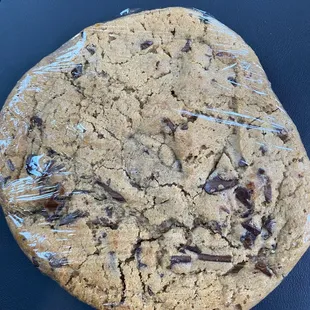 Large chocolate chip cookie