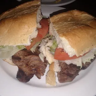 Steak Sandwich was very moist and well seasoned