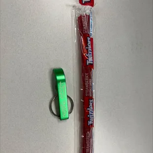 Bottle opener for new people &amp; twizzler Tuesdays