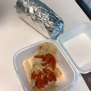 Burrito and tamale