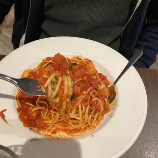 Shrimp Pasta Diablo