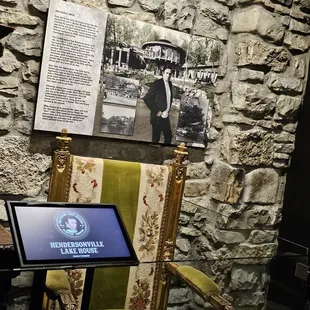 Johnny's chair from Hendersonville house