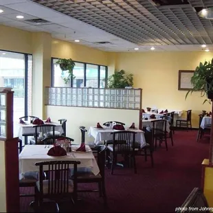 the dining room of a restaurant