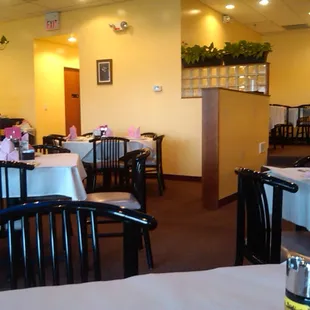the dining room of a restaurant