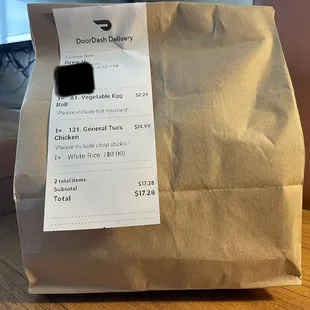 $17.28 for Chinese food that actually was enough for two meals.