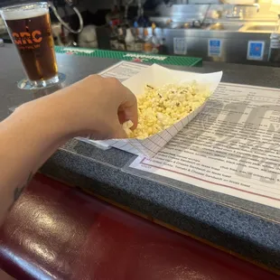 Free popcorn!