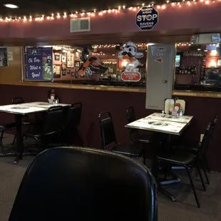 the interior of the restaurant